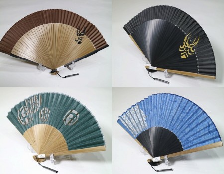 扇子の柄が粋な本染浴衣 扇子の柄が粋な本染浴衣